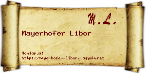 Mayerhofer Libor névjegykártya